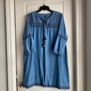 Chambray jean dress